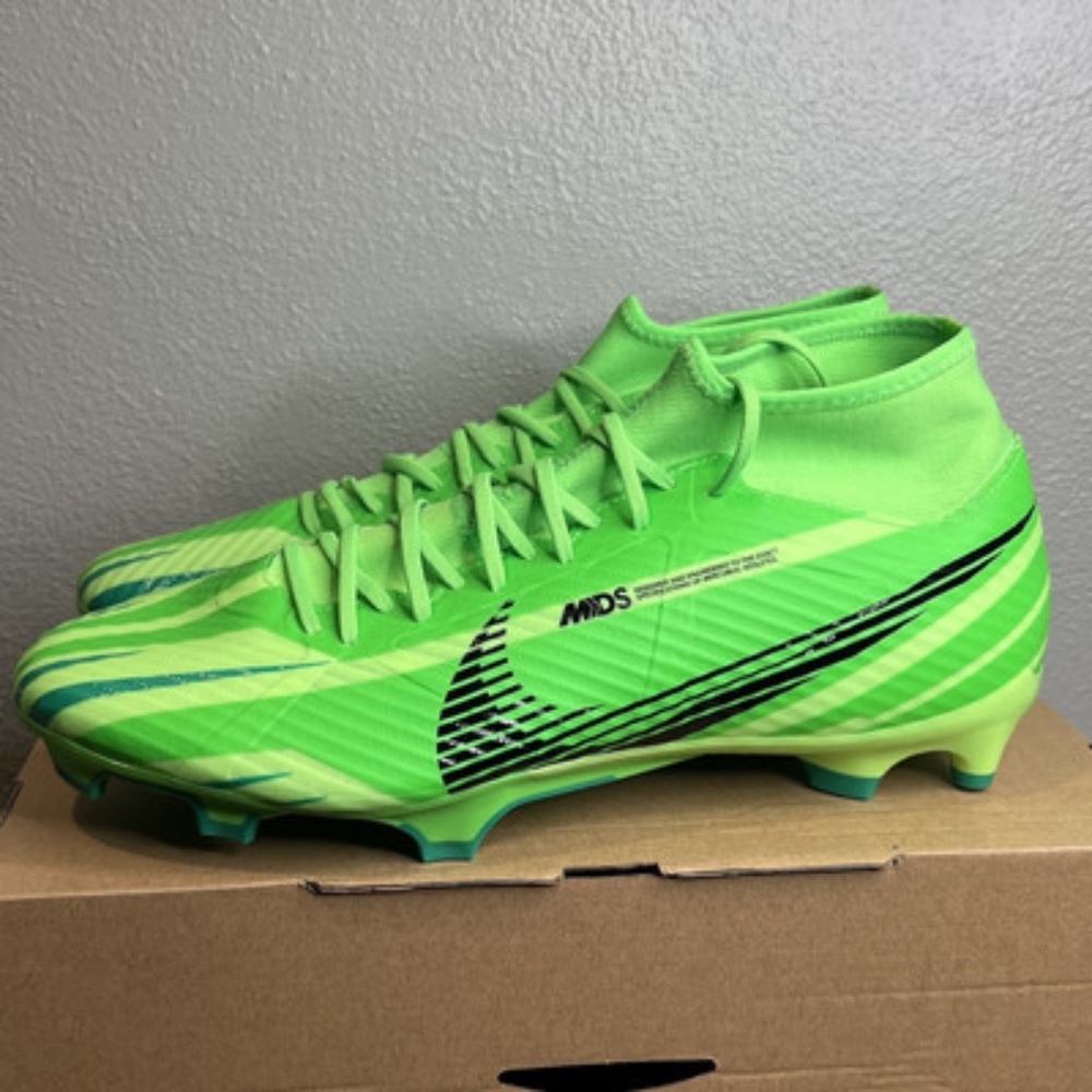 Nike Zoom Mercurial Superfly 9 Academy MG Green Strike FJ7190-300 Men's Size 12